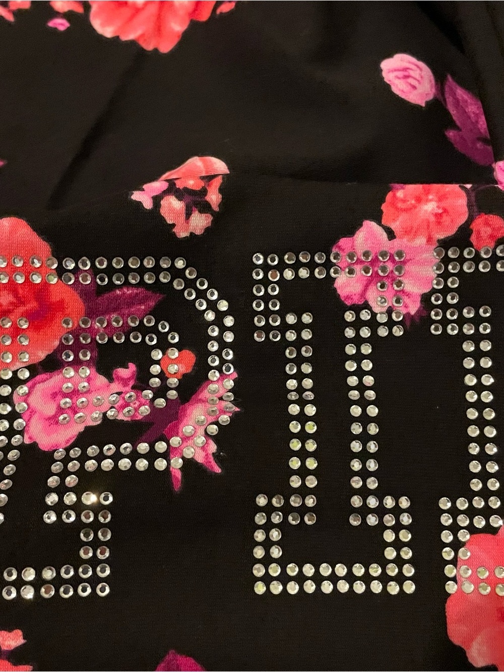 Vs. PINK floral bling leggings-small NWOT - Picture 5 of 9